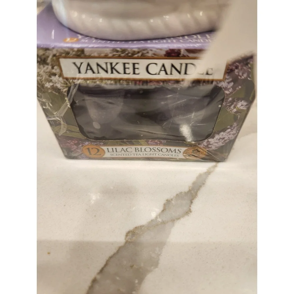 Yankee Candle Easter Bunny On Nest Lilac Blossoms Tea Light Candles Set Of 12